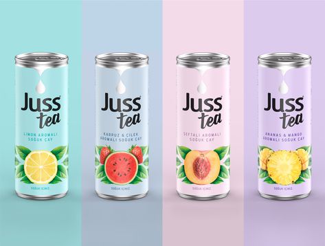 Tasarist, Elevates the Energy of Summer with Juss Tea Designs – Packaging Of The World Ads Poster, Summer Moments, Tea Packaging Design, Sauce For Rice, Colors Of Summer, Illustration Packaging, Fruits Images, Tea Design, Generation Z