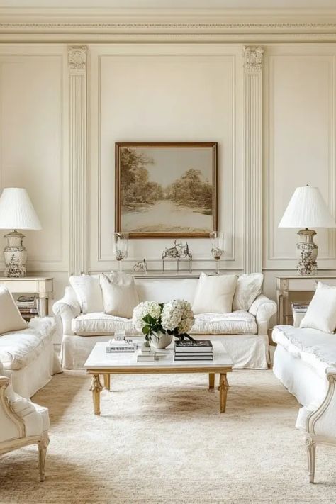 Looking for some stylish ways to refresh your living room? Explore these 17 stunning neutral decor ideas that won't go out of style! Create a serene and elegant atmosphere with soft shades and natural elements. From minimalist furniture to comfy textiles, discover clever tips to integrate pops of color through artwork and accessories. Perfect for anyone who loves a classic yet cozy home vibe! Your rightful sanctuary awaits as you curate the perfect neutral palette for your dreamy living area. Neutral Decor Ideas, Neutral Living Room Decor, Neutral Living Room Ideas, Apartment Ideas Living Room, Fancy Living Rooms, Parlor Room, Living Room Decor Neutral, Color Decor, Perfect Living Room