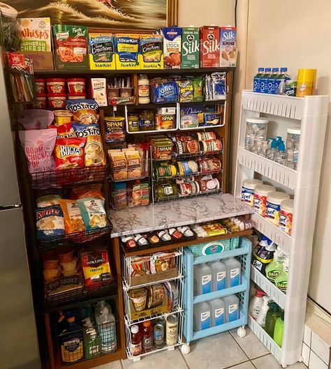 Looking to finally declutter your pantry and get them in perfect order? Here are 11 pantry organization ideas that’ll inspire your next pantry makeover. In this post, i’ll show you ways to use organizers to increase storage space without adding shelves or installing anything. Plus, hacks to keep your pantry organized for the long term These tips are perfect for small pantry organization and kitchen cabinets too! #homewhis #pantryorganization #pantry #declutter #kitchenorganization Pantry On A Budget, Large Spice Rack, Wall Mounted Kitchen Shelves, Kitchen Pantry Organization, Pantry Baskets, Small Pantry Organization, Organize Your Pantry, Wall Mounted Spice Rack, Makeover Kitchen