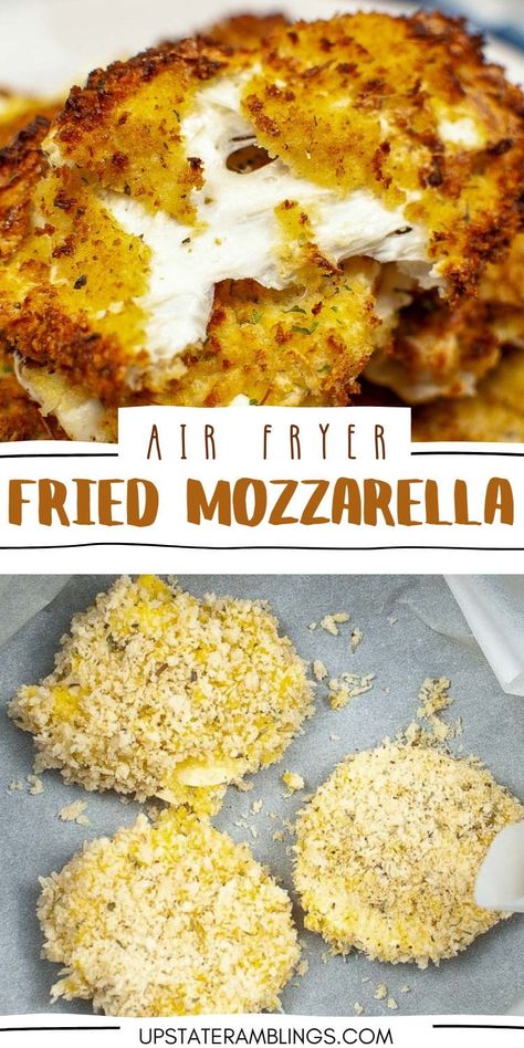 Experience the irresistible crunch of our Air Fryer Fried Mozzarella – the perfect snack or appetizer to elevate any gathering. Get ready for cheesy bliss with every bite! Fresh Mozzarella Recipe, All U Can Eat, Mozzarella Recipe, Fried Mozzarella, Breakfast Sides Dishes, Breakfast Sides, Air Fryer Cooking Times, Mozzarella Recipes, Air Fried Food