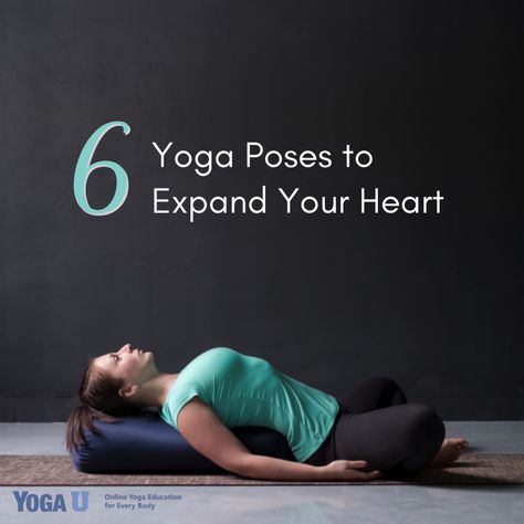 Yoga teacher and writer Charlotte Bell shares some health and well-being tips for your heart health and some all-time favorite expansive heart-opening poses. https://www.yogauonline.com/yoga-practice-tips-and-inspiration/6-yoga-poses-expand-your-heart #hearthealth #yogapose #yogapractice #yogatip #yogainspiration #yogaposes #yogalove #yogaeverydamnday #yogagirl #yogastudio #yogalover #yogalife #yogajourney #yogafit Heart Opening Restorative Yoga, Yin Yoga Heart Opener, Yoga For The Heart, Yoga Heart Opening Sequence, Heart Opener Yoga Poses, Heart Opening Yin Yoga Sequence, Yoga Heart Openers, Heart Opening Yoga Sequence, Heart Opening Yoga Poses