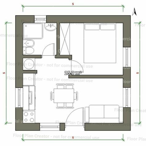 Elevated Floor, Pullout Bed, Tiny House Layout, Small House Floor Plans, Hotel Room Design, Apartment Floor Plans, Tiny House Floor Plans, House Construction Plan, Estilo Country