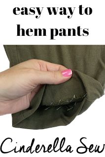 easy way to hem your pants from home! Tailor your pants to the exact length you want with no sewing machine Easy Hand Sewing, Hem Dress Pants, Hands Tutorial, Sewing Hems, Pants Tutorial, Recycle Old Clothes, Sewing Pants, Hem Pants, How To Shade