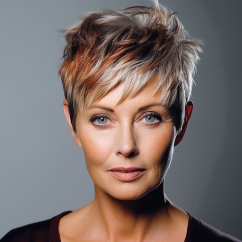 95 Best Hairstyles for Older Women Trending Right Now Spring Haircuts, Choppy Hair, Short Haircut, Trendy Chic, Short Hair Haircuts, Short Hair Older Women, Long Hair Women, Short Hair Styles Pixie, Older Women Hairstyles