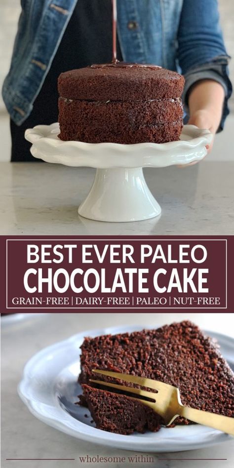 Paleo Chocolate Recipes, Carob Cake, Paleo Chocolate Cake, Dairy Free Chocolate Cake, Gluten Free Chocolate Recipes, Low Carb Gluten Free Recipes, Paleo Cake, Healthy Chocolate Recipes, Aip Desserts