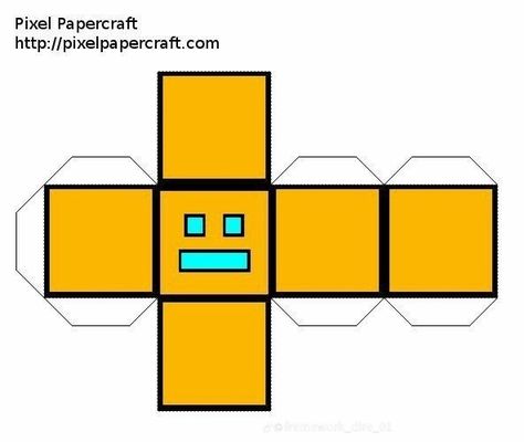 Paper Cube Template, Origami People, Papercraft Templates Printables, Cube Template, Paper Toy Printable, Paper Cube, Doll Template, Geometry Dash, Papercraft Ideas