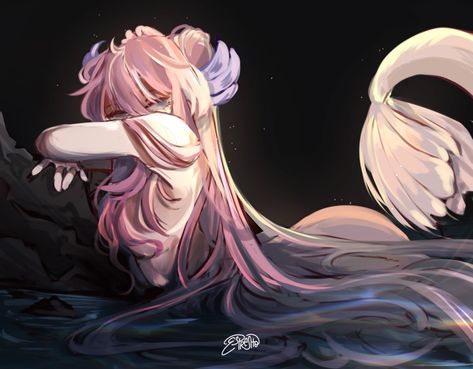 (1) Media posts by riettt (@espreshoo) / X Kokomi Reference, Kokomi Mermaid, Siren Kokomi, Siren Oc Art, Siren Character Design, Siren Fanart, Mermaid Pfp, Siren Oc, Mermaid Oc