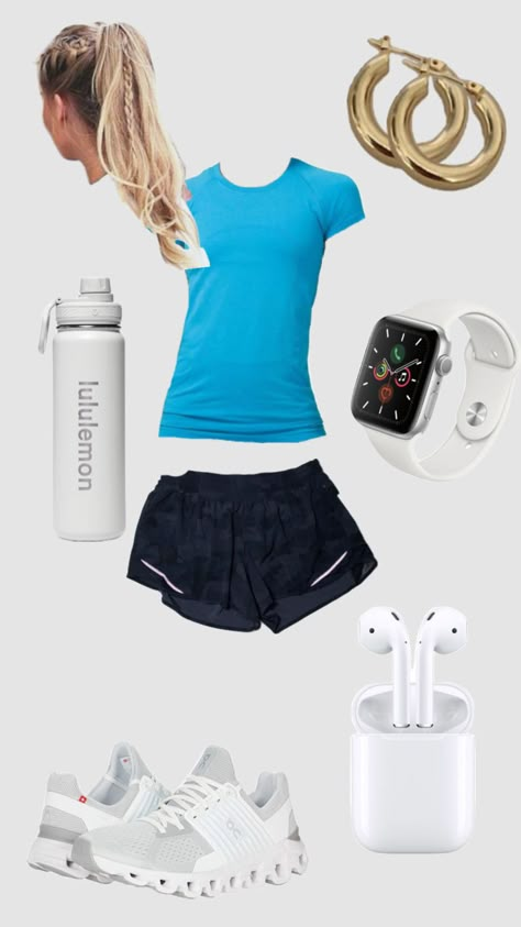 Running fit #preppy #outfitinspo #runningfit #fit #cute #slay Lazy Country Outfits, Clothes To Wear At Home, Preppy Running, Running Fits, Track Outfits, Shuffle Outfits, Running Outfits, Gymwear Outfits, Slay Outfits