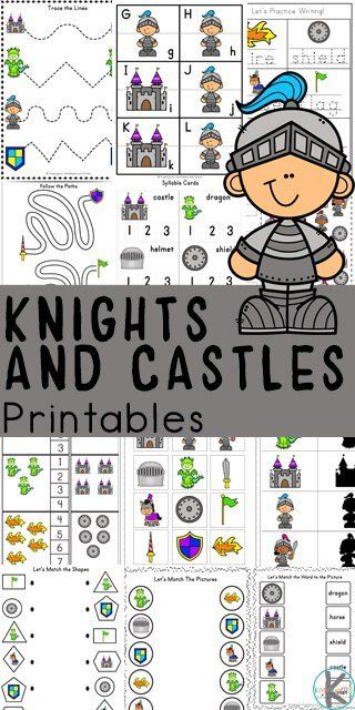 Castle Theme Preschool Activities, Knights Preschool Activities, Dragon And Castle Theme Preschool, Castles And Dragons Preschool, Preschool Castle Activities, Castle Craft Preschool, Castles Preschool Activities, Fairytale Preschool Activities Free Printables, Kings Queens And Castles Preschool