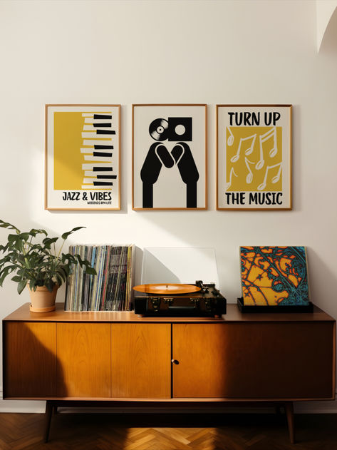 Celebrate your love for music with our vibrant Music Collection. From the glittering days of disco to the timeless charm of vinyl records, our posters bring the spirit of music to life. Featuring high-quality prints on premium 200 GSM matte paper, each piece is designed to add a unique touch to your space. Enjoy fast, free shipping and our happiness guarantee with every order. Retro Modern, Modern Vibe, Modern Room, Cool Posters, Interior Inspo, Retro Poster, Vinyl Records, Wall Design, Poster Design