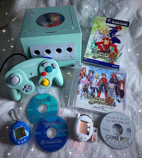 Game Cube Aesthetic, Cube Aesthetic, Bocas Anime, Tales Of Symphonia, Gameboy Games, Cozy Gaming, Nintendo Games, Gamer Girl, Stationery Supplies