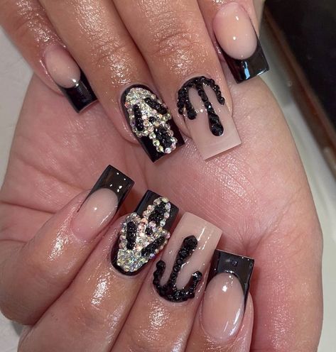 Horror Movie Nails Short, Ghost Face Nails, Ghost Face Halloween, Colourful Acrylic Nails, Bday Nails, Cotton Candy Nails, Horror Nails, Holloween Nails, Candy Nails