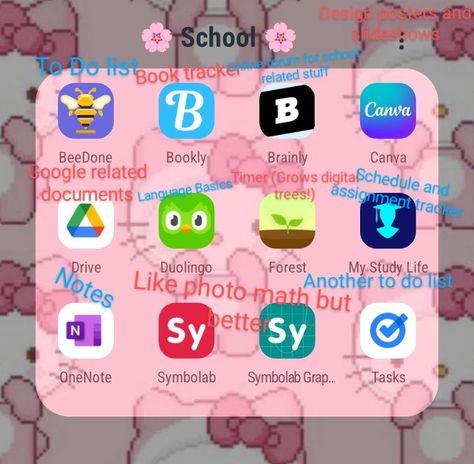 Apps For School Middle School, Apps Teens Need, Apps You Need For School, Schedule For School, School Ipad, Aesthetic Apps, Point System, School Needs, Websites For Students