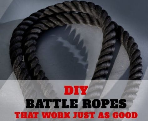 Home Gym Diy, Diy Exercise Equipment, Diy Gym Equipment, Diy Gym, Diy Home Gym, Diy Workout, Battle Ropes, How To Make Rope, Power Rack