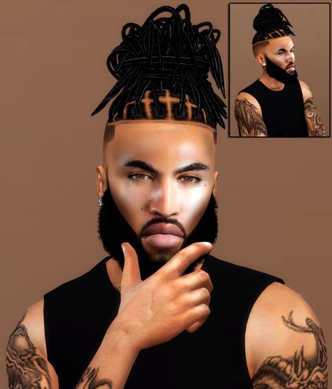 Dreaded Messy Man Bun -All ages | XxBlacksims on Patreon The Sims 4 Urban Male Hair Cc, Sims 4 Urban Men Clothing, Sims 4 Cc Body Mods Male, Black Hair Styles Sims 4 Cc, Urban Male Sims 4 Cc Hair, Sims 4 Male Urban Hair, Sims 4 Urban Male Clothes, Sims 4 Urban Cc Clothing Men, Sims4cc Male Hair