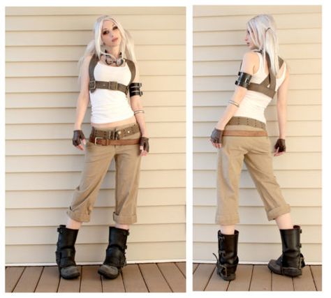 Steampunk Fashion Everyday, Kato Punk, Chest Holster, Kato Steampunk, Men's Steampunk Style, Cute Mini Skirt Outfits, Diy Halter, Tomboy Outfit, Steampunk Couture