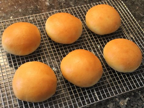 Simple soft hamburger buns | Recipe | Bounded by Buns Small Batch Hamburger Bun Recipe, Small Batch Hamburger Buns, Soft Hamburger Bun Recipe, Soft Hamburger Buns, Soft Buns Recipe, Burger Bun Recipe, Hamburger Buns Recipe, Bun Recipes, Burger Buns Recipe