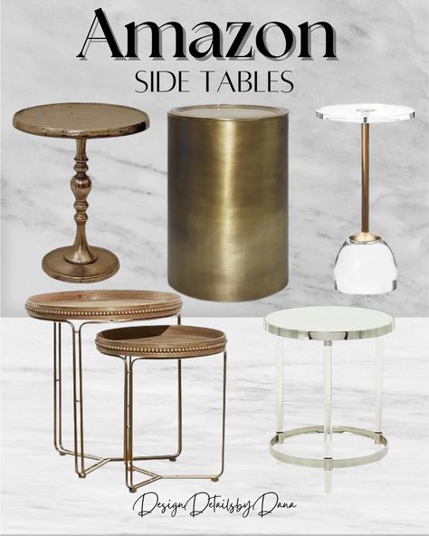 NEED TO UPDATE YOUR SIDE TABLES? These beautiful side table designs from @amazonhome are the perfect addition to your home living space. Comment TABLES and I’ll DM the links to these amazing tables to you now! #amazon #amazonfinds #amazonhome #amazonhomefinds #amazonhomedecor #homedecor #homedecorideas #homestyle #homestyling #homestylinginspo #livingroomstyle #livingroomfurniture #sidetables #sidetablestyling #accenttable #sidetabledesign Mix Match Living Room, Side Table Styling, Amazon Home Decor, Table Designs, Side Table Design, Living Room Side Table, Laundry Room Organization, Affordable Home Decor, Living Room Style