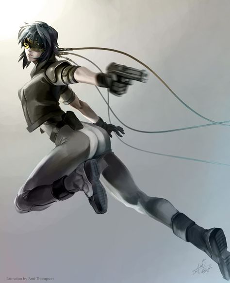 Motoko Kusanagi, Major Ghost in the Shell Kusanagi Motoko, Anime Ghost, Masamune Shirow, Motoko Kusanagi, Digital Art Gallery, Arte Cyberpunk, Cyberpunk Character, Movies And Series, Ghost In The Shell