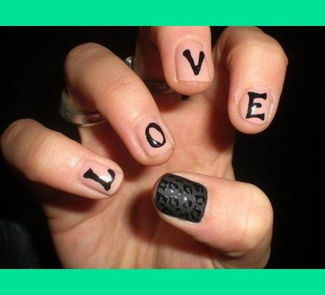 L.O.V.E nails | Adriana T.'s (AdrianaTomic) Photo | Beautylish Words Design, I Love Nails, Writing Words, Cute Nail Designs, Fancy Nails, Creative Nails, Mani Pedi, Love Nails, All Things Beauty