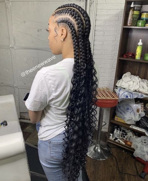 French Braid Ponytail, Feed In Braids, Feed In Braids Hairstyles, Braided Cornrow Hairstyles, Feed In Braid, Braids With Curls, Girls Hairstyles Braids, Girls Braids, Cornrow Hairstyles