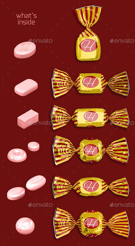 Twist Wrap Candy Mock-up #Ad #Candy, #Ad, #Mock, #Wrap, #Twist, #upFeatures Candy Wrapper Design, Filled Candy, Biscuits Packaging, Business Branding Design, Coffee Candy, Wrapped Candy, Chocolate Biscuits, Chocolate World, Candy Packaging