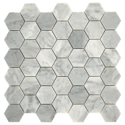 Marble Mosaic Floor, Marble Wall Tiles, White Wall Tiles, Mosaic Floor Tile, Mosaic Pieces, Porcelain Mosaic Tile, Marble Mosaic Tiles, Mosaic Wall Tiles, Hexagonal Mosaic