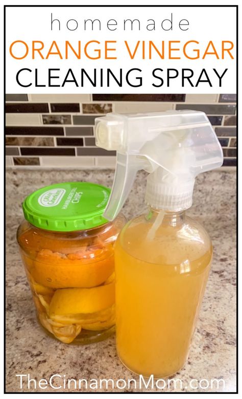 Orange Vinegar, Orange Cleaner, Vinegar Cleaning Spray, Diy Vinegar, Diy Cleaning Spray, Vinegar Cleaner, Minimalist Mom, Dusting Spray, Natural Cleaning Solutions