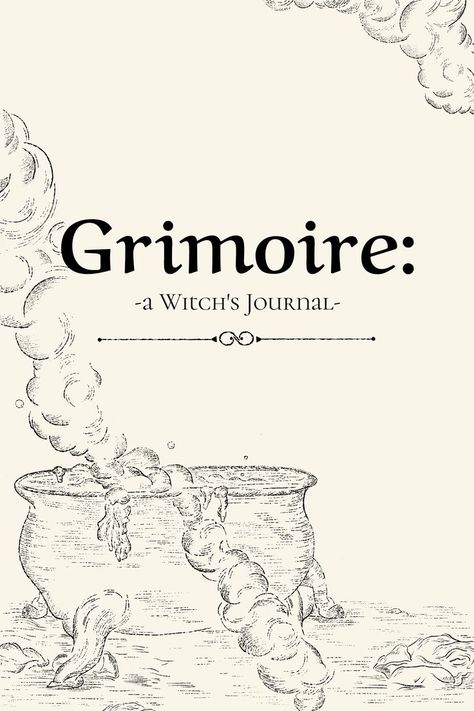 Use this witchy journal for all your notes and spells! Dark Academia Journal, Witchy Journal, Grimoire Journal, Documents Design, Journal Covers, Cover Pages, A Journal, Dark Academia, Witch