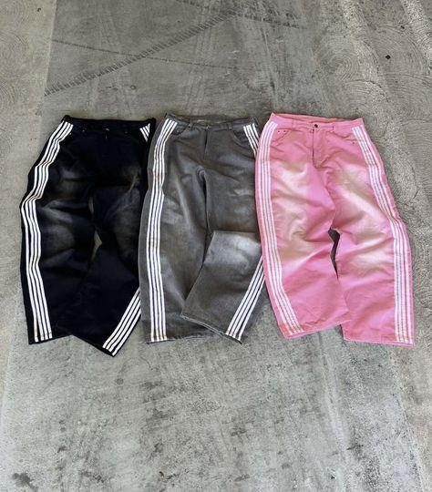 crashhills - brand Black Track Pants, Heaven Can Wait, Pink Grey, Track Pants, Balenciaga, Track, Stripes, Grey, Pants