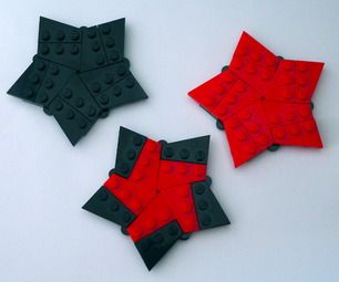 This is a rare building technique for making stars from LEGO pieces.  I used five '1x2 hinge plates' and ten '2x3 with angle plates' to make these. Wh... Holiday Contest, Lego Christmas, Brick In The Wall, Lego Pieces, Lego For Kids, Building Techniques, Trash To Treasure, Lego Building, Science Center