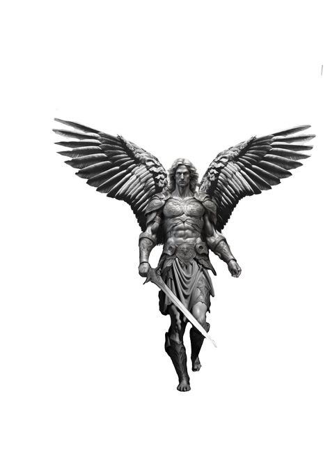 St Michael Tattoo Back, Arc Angle Michael Tattoo, Arch Angel Gabriel Tattoos, Arkangel Micheal Tattoo, Angel Micheal Tattoo, Arhangel Mihail Tattoo, St Micheal Arch Angel Tattoo, Arcangel Michael Tattoo, Warrior Angel Tattoo Men