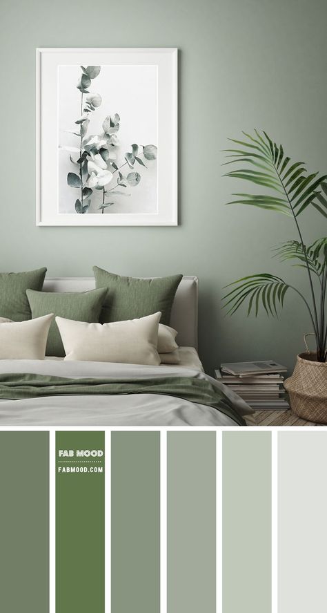 14 Beautiful Bedroom Colour Schemes : Sage Green Colour Scheme Sage Green Colour Scheme, Colour Scheme For Bedroom, Green Bedroom Colors, Bedroom Colour Schemes, Green Colour Scheme, Sage Green Colour, Beautiful Bedroom Colors, Bedroom Colour, Sage Green Bedroom