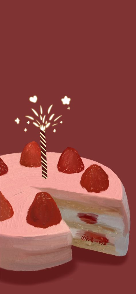 Birthday Lockscreen Iphone Wallpapers, Birthday Lockscreen, Cherry Wallpaper, Cake Background, Birthday Wallpaper, Birthday Posts, Food Wallpaper, Lisa Blackpink Wallpaper, Game Inspiration