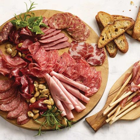 Our culinary experts are always creating fresh and seasonal dishes with unique flavors. Check out their favorite recipe for How to create a Charcuterie board, with easy-to-follow instructions and a complete list of ingredients. Meat Board Ideas Antipasto Platter, Meat Only Charcuterie Board, Cured Meat Board, Meat And Cheese Only Charcuterie Board, Charcuterie Meat Board, Meat Board Ideas, Peanut Butter Charcuterie Board, Meat Charcuterie Board Ideas, Butter Charcuterie Board