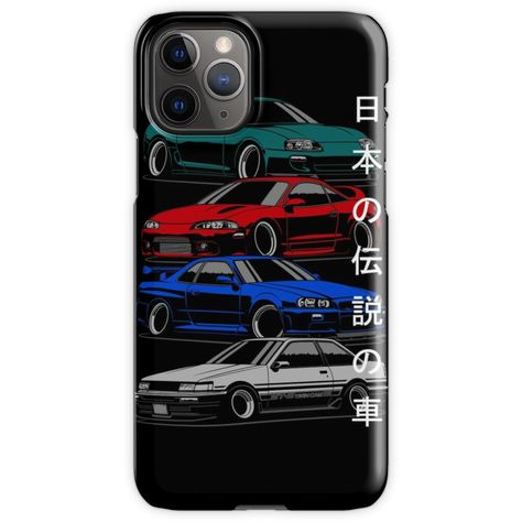 Impact-resistant polycarbonate protective cover for your iPhone. Super-bright colors are embedded directly into the case for longevity. Slim fitting design wraps around, allowing full access to ports. Jdm Legends, Transparent Phone Case, Settings App, Iphone 8 Cases, Racing Car, Iphone Case Design, Mini Case, Iphone Case Covers, Iphone Models