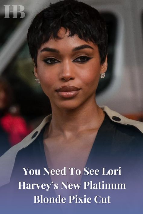 Platinum blonde hair is a major hair trend taking over Hollywood. See how #LoriHarvey made it her own.

📸: Getty Platinum Blonde Pixie Cut, Platinum Blonde Pixie, Blonde Pixie Cut, Lighter Hair, Lori Harvey, Sandy Blonde, Blonde Pixie Cuts, Hair Trend, Platinum Blonde Hair