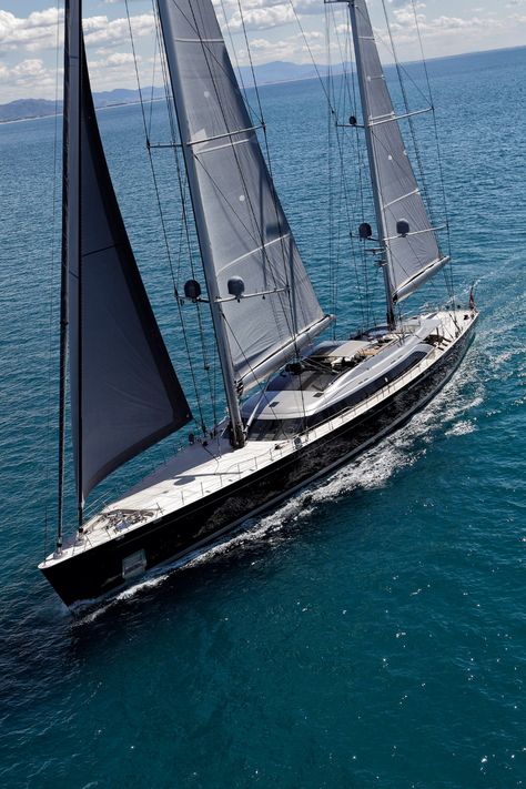 S/Y 70m BADIS – Perini Navi Perini Navi, Monaco Yacht, Explorer Yacht, Monaco Yacht Show, Show Boat, Sail Life, German Submarines, Sailing Art, Yacht Life