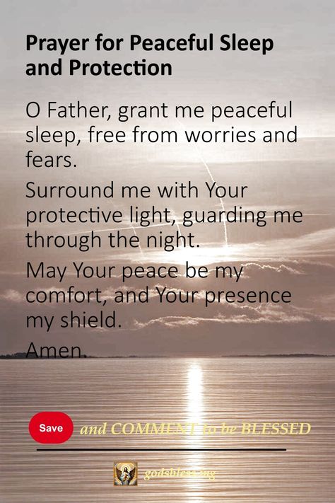 Prayer for Peaceful Sleep and Protection Bedtime Prayers For Protection, Bed Time Prayer Bedtime Night, Catholic Night Prayers, Nightly Prayer Bedtime, Good Night Prayers Bedtime, Powerful Prayer Before Sleep, Bedtime Prayers For Women, Night Prayers Bedtime, Evening Prayer Before Sleep