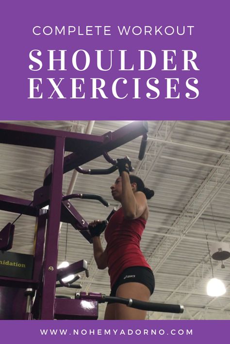 Shoulder Routine, Shoulder Workout Routine, Back And Shoulder Workout, At Home Fitness, Shoulder Exercises, Home Exercise Program, Workouts At Home, Planet Fitness, Home Exercise Routines