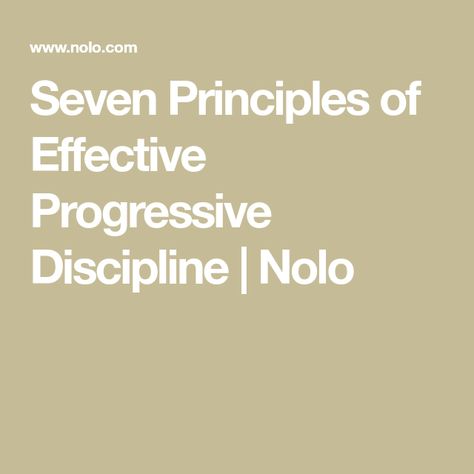 Progressive Discipline, Employee Management, Communication Is Key, New Employee, Positive Attitude, Decision Making, Communication, Career