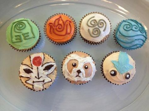 #korra #avatar #cupcakes   FANGIRL SQUEAL  eeeeeeeeeeeeeeeeeeeeee! Avatar Cupcakes, Yip Yip, Korra Avatar, Air Bender, Birthday Food, Geek Chic, Sugar And Spice, The Last Airbender, Fangirl