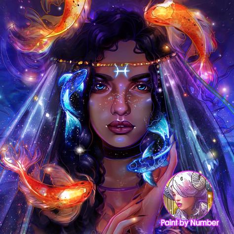 Star Sign Art, Pisces And Sagittarius, Disney Collage, Astrology Art, Digital Portrait Art, Mermaid Life, Art Painting Gallery, Dark Art Drawings, Zodiac Signs Funny