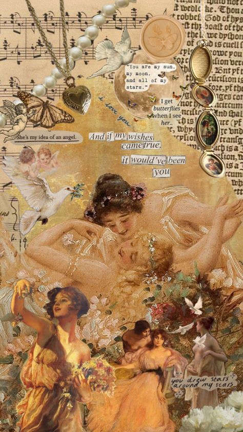 dreaming of her #wlwaesthetic #wlwlove #sapphic #sapphicaesthetic #love #lovecore #loveaesthetic Sapphic Aesthetic Art, Sapphic Aesthetic, Collage Board, Dream Anime, Love And Co, Hippie Wallpaper, Oui Oui, Aesthetic Collage, Journal Covers