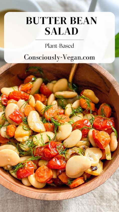 Try this delicious vegan butter bean recipe for a flavorful, creamy, and satisfying plant-based meal. #ButterBeanSalad #VeganButterBeanSalad #ButterBeanRecipes #VeganSalad #VeganRecipes Butterbean Salad, Butter Bean Salad, Mediterranean Salad Recipe, Butter Beans Recipe, Bowls Recipes, Healthy Packed Lunches, Healthy Bowls Recipes, Bean Recipe, Bean Salad Recipes