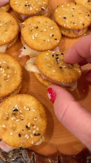 Swiss Cheese Recipes, Cheese Recipes Appetizers, Everything Bagel Seasoning, Ritz Cracker, Homemade Crackers, Bagel Seasoning, Meals Easy, Ham And Cheese Sandwich, Cracker Snacks