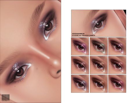 Los Sims 4 Mods, Glossy Eyeshadow, Sims 4 Cc Eyes, Makeup Cc, Pelo Sims, Sims 4 Cc Makeup, Sims 4 Game Mods, Sims 4 Body Mods, Sims 4 Expansions