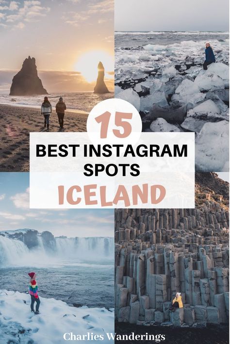 The most instagrammable places in Iceland #Iceland #instaworthyspots Iceland Outfit, Iceland Snow, Nature Iceland, Iceland Aesthetic, Places In Iceland, Winter Iceland, Iceland Nature, Iceland Vacation, Iceland Winter