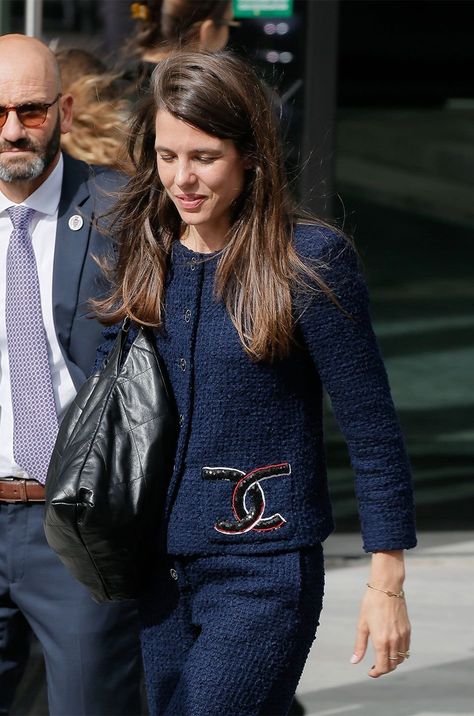 Charlotte Casiraghi Attends Chanel Spring/Summer 2024 Show in Paris Charlotte Casiraghi 2024, Charlotte Casiraghi 2023, Casiraghi Charlotte, Charlotte Monaco, Chanel 2024, Chanel Spring Summer, 3 October, Andrea Casiraghi, Career Women