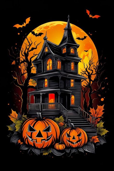 Pumpkin Faces Ideas, Pumpkin Carving Aesthetic, Carving Aesthetic, Spooky Mansion, Spooky Halloween Pictures, Halloween Spell Book, Creative Pumpkin Painting, Happy Halloween Pictures, Halloween Pumpkin Designs